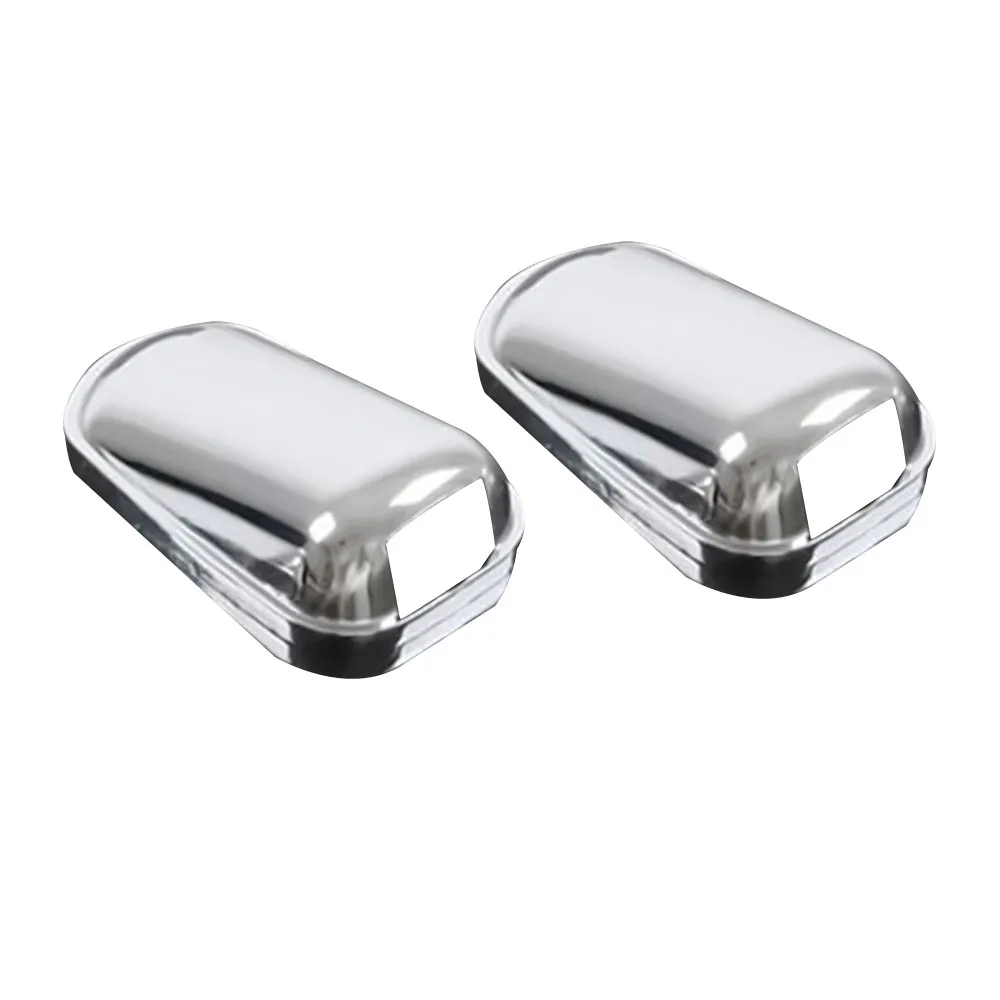 Windshield Washer Wiper Spray Nozzle Cover Caps for Ford Kuga Escape 2013 2014 ABS Silver Accessories