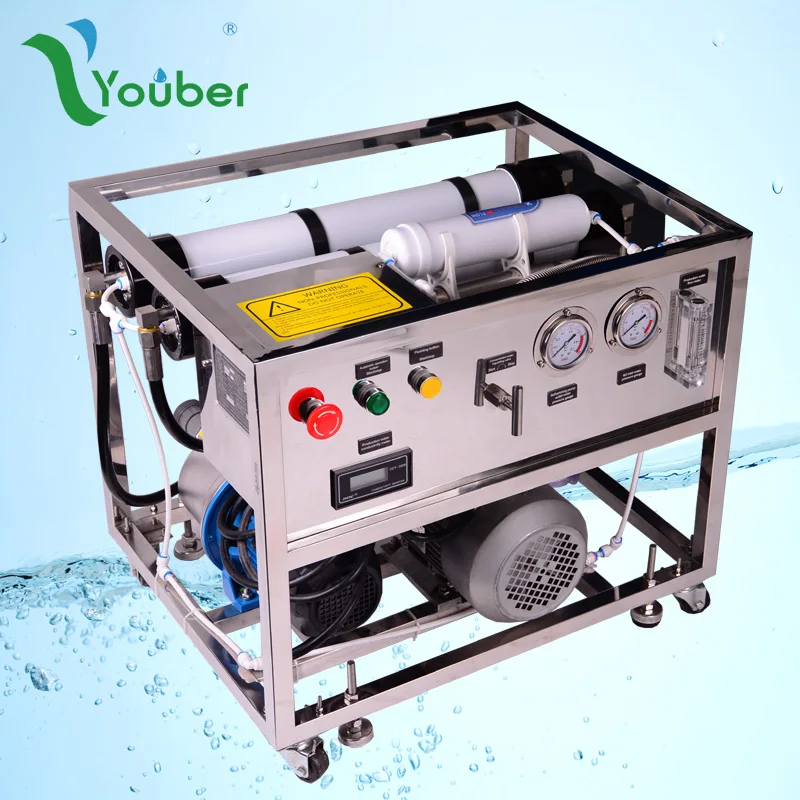 Portable and moveable sea water desalination machine Salty water desalinating RO plant