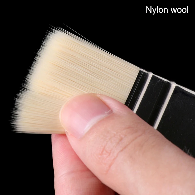 1Pc Nylon Hair Hard Bristle Brush Painting Pen Art Gouache Watercolor Large Area Oil Paint Acrylic Wall Brush BBQ Cleaning Brush