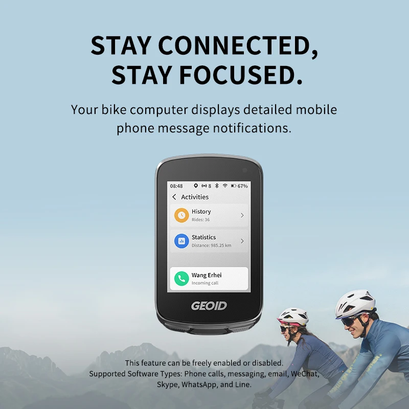 GEOID CC700 Pro 4GB Storage Bicycle Computer GPS 2.8 Inch
