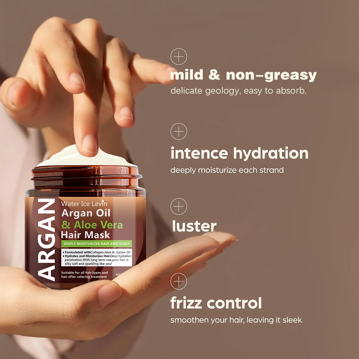 Argan Oil & Aloe Vera Hair Mas - đánh giá và giá Hair Care Gisou