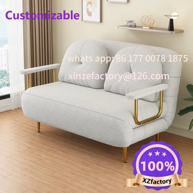 Customizable Foldable Sofa New Sofa Bed Dual Use Single Small Unit Balcony Living Room Multi Functional Clouding Stretching