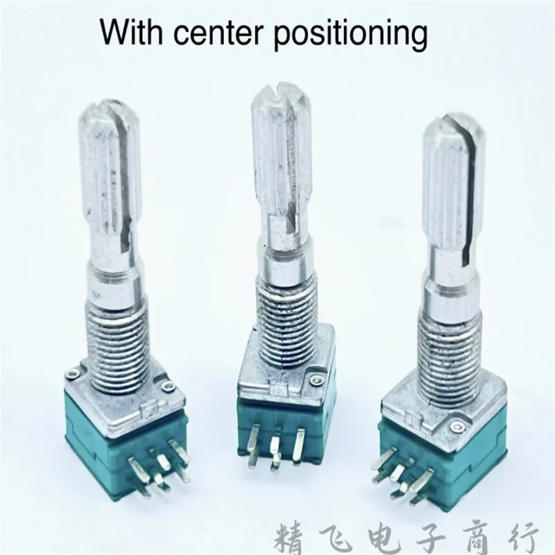 1 PCS Taiwan FD Fuhua RK097 Double Precision Potentiometer B10K with Mid Point Axis Wrapped Thread Length 30MM