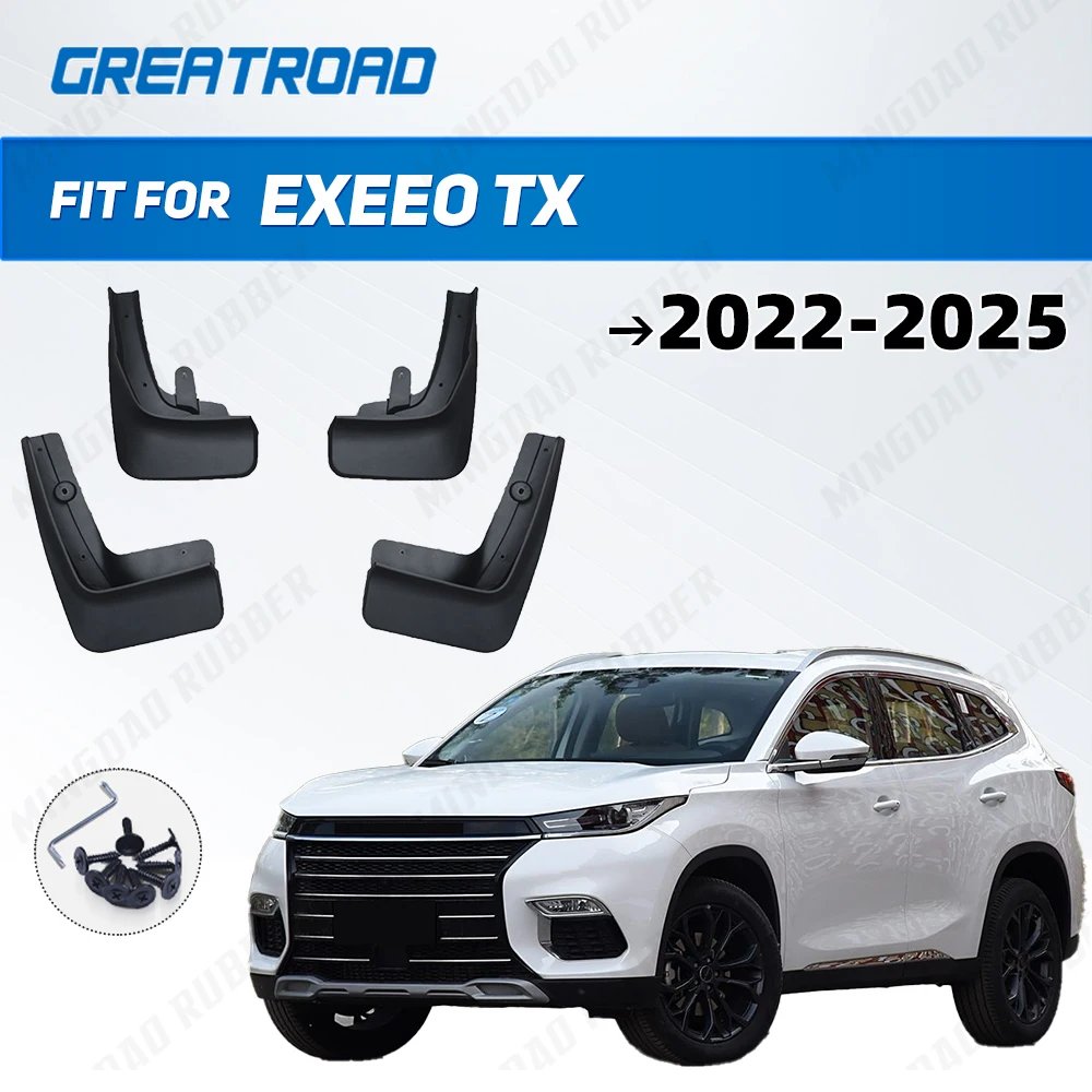 

For EXEEO TX 2022 2023 2024 2025 Mudflaps Splash Guards Mudguards Mud Flaps Fender car Accessories