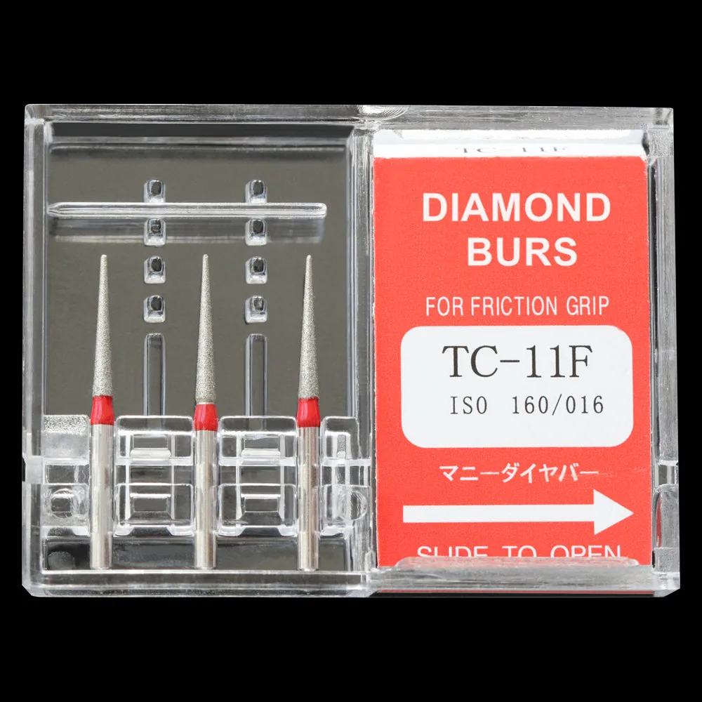 

10 Boxes Dental Diamond Burs Polisher Drill Tools For High Speed Handpiece Polishing Dentist Tools FG1.6mm