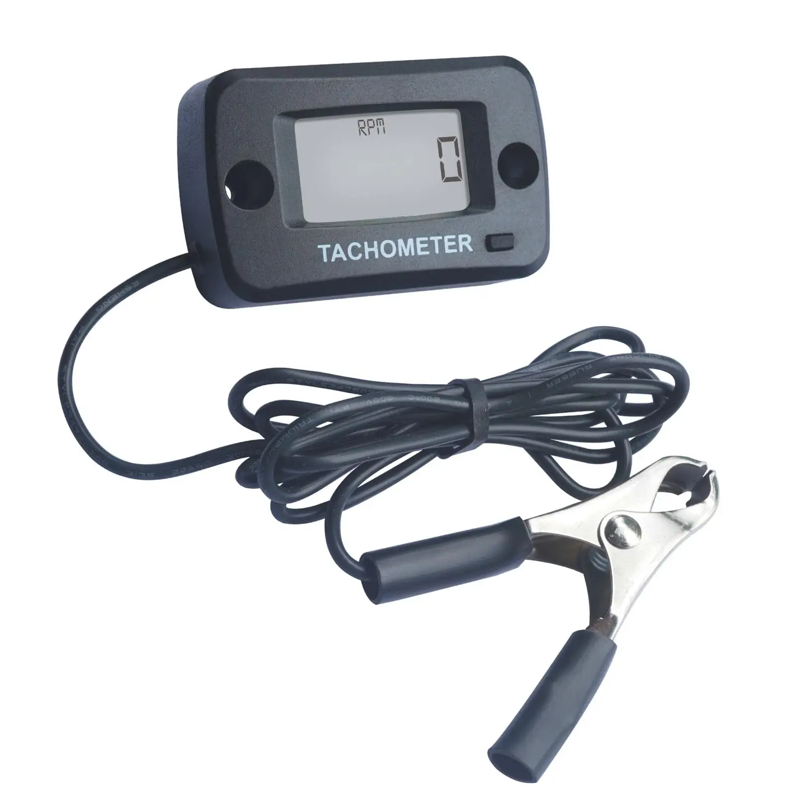 

Digital Tachometer,Real-time RPM,Max RPM Record Waterproof for Riding Lawn Mower Tractor Generator Marine Snowblower Outboard