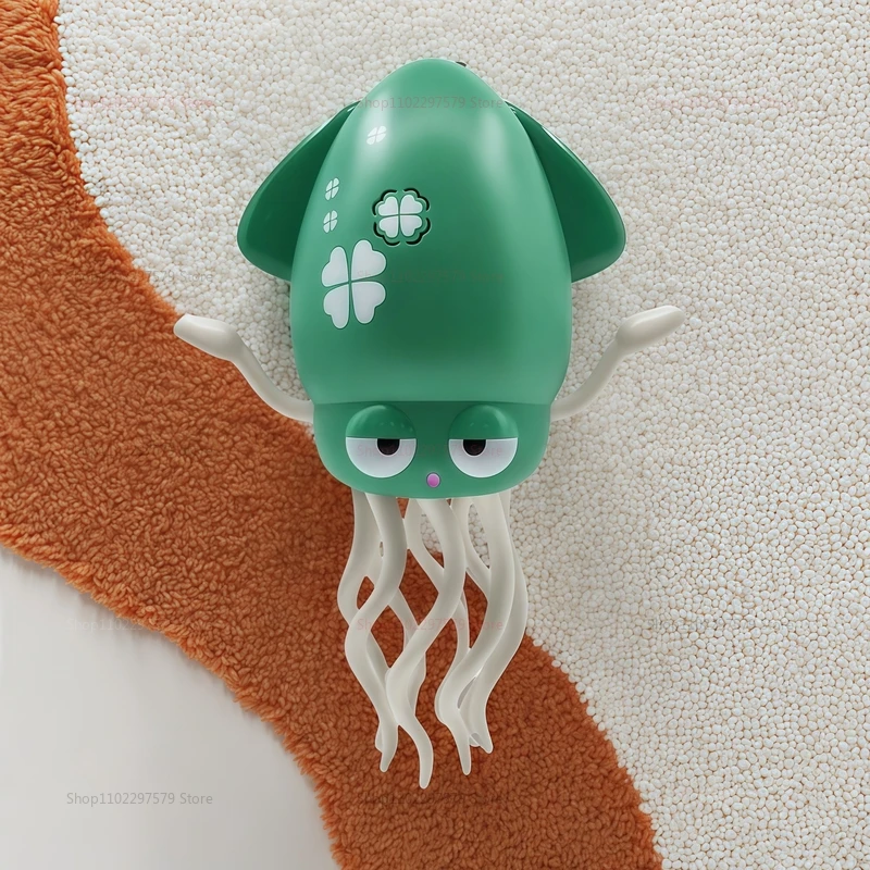 Electronic Dancing Squid Toy with Lights Music Interactive Flat Squid Toddler Development Gift for Kids Entertainment Learning