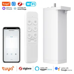 Tuya Zigbee/Wifi Smart New ultra-short Curtain Motor Silent Motor Electric Shutter Automatic DIY APP Voice Control Remote Google