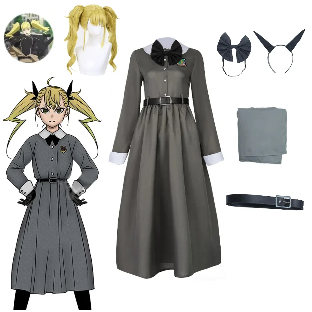 

Japanese Anime Monster No. 8 Costume Shikonomiya Chikelu Costume Wig Halloween Cosplay Shikonomiya Chikelu Costumes