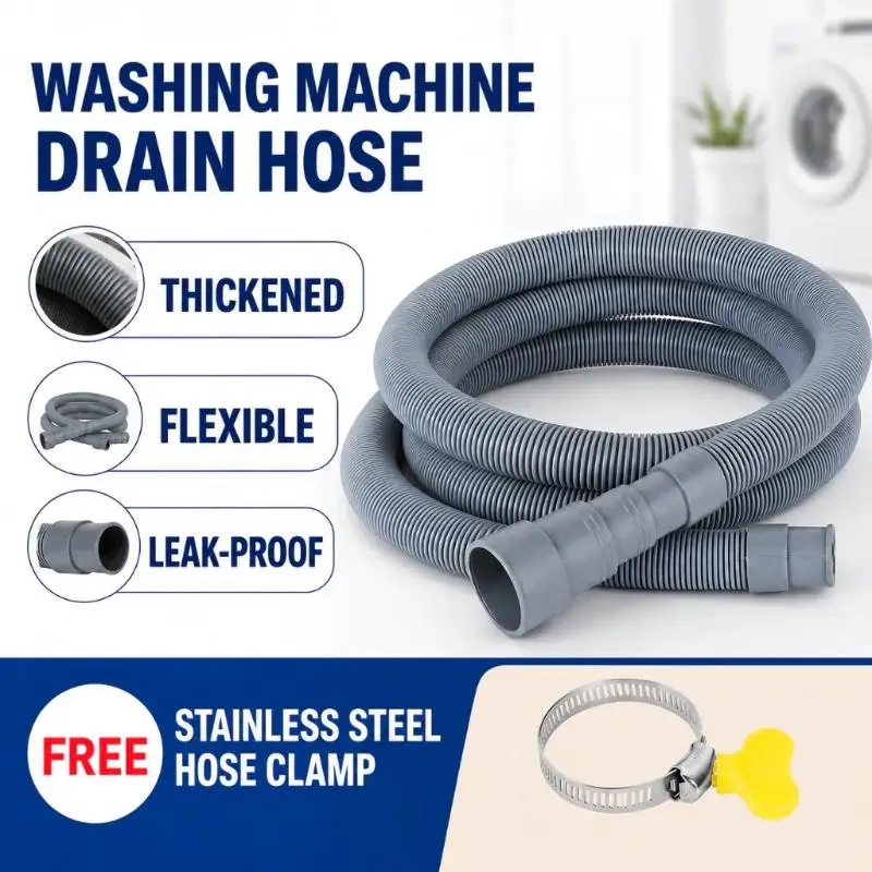 Hot Sale 1-2M Washing Machine Hose Washing Machine Hose Drain Stretchable Ripple Universal Accessories