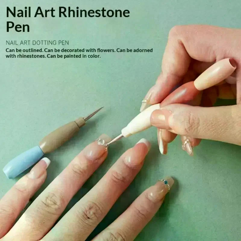 5Pcs Interlockable Nail Art Dotting Pen Painting Brush Multicolor Handle Liner Drawing Flower Dotting DIY Manicure Tools