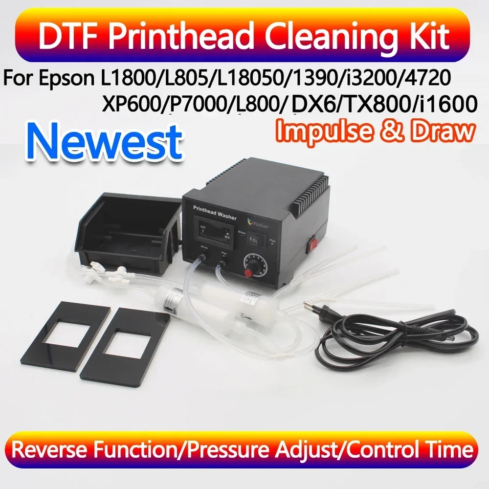 

DX6 XP600 Printer Head Liquid Cleaning Washer Machine TX800 i3200 Printhead Cleaner Kit For Epson L805 L1800 L800 L18050 L1110