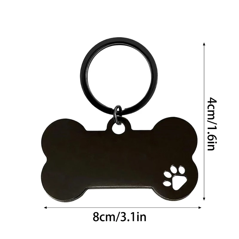 개 뼈 키 체인 펜던트 귀여운 뼈 모양의 키 체인 매력 가방 열쇠 고리 장식