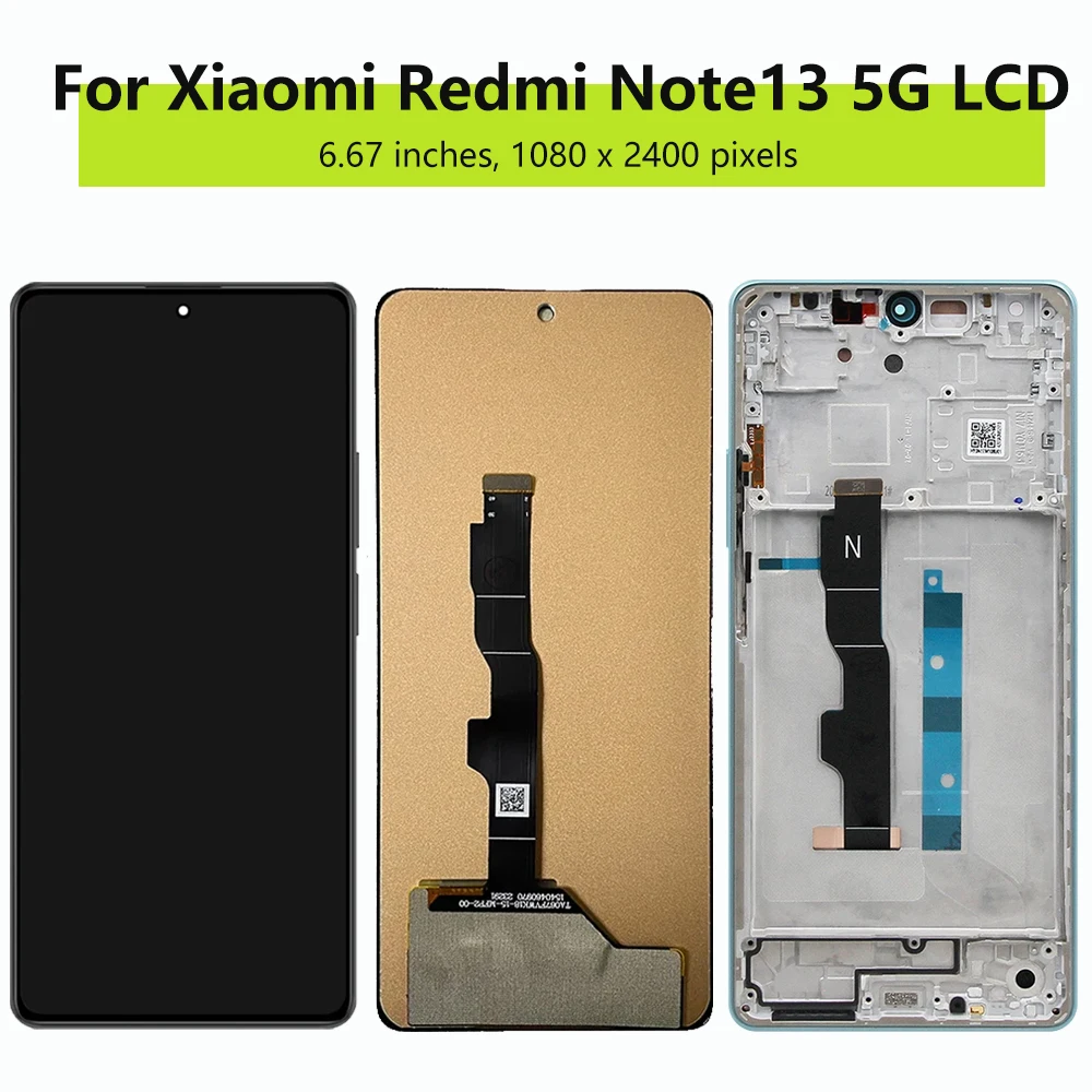 TFT Note 13 5G 2312DRAABG 2312DRAABI LCD Display Screen For Xiaomi Redmi Note13 LCD Display with Touch Screen Digitizer Assembly