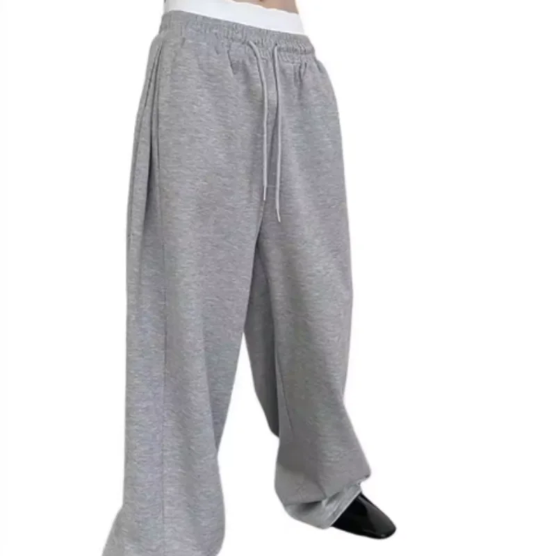 2026Men Casual Sweatpants Elastic Waist Loose Straight Track Pants Outdoor Golf Jogging Trousers Streetwear Sports Pants