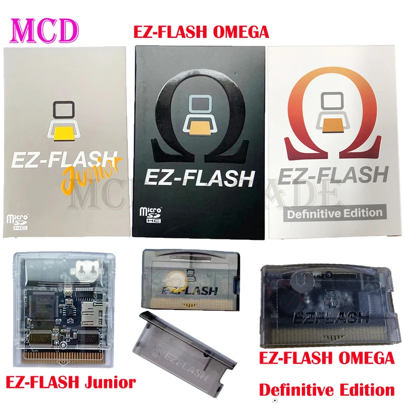 EZ-FLASH Omega/Junior/Omega Definitive Edition Kaart Superieure Ez Flash Game Cartridge Fit Gb/Gbc/Gba game Kopiëren En Spelen