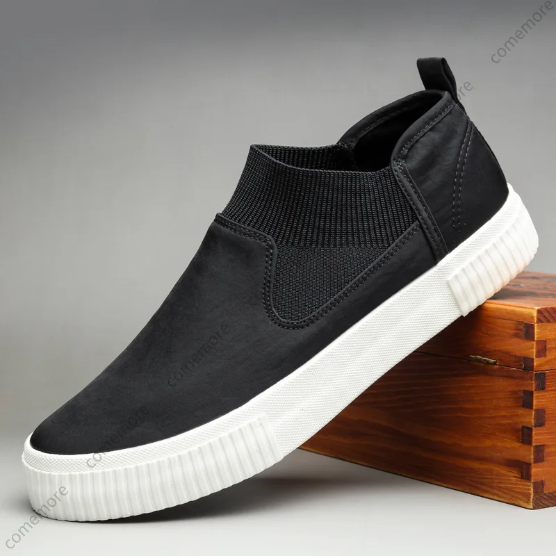 Men Casual Shoes Spring Summer Breathable Fabric Slip-on Loafers New Street Cool Men's Flat Skateboard Shoes zapatos para hombre