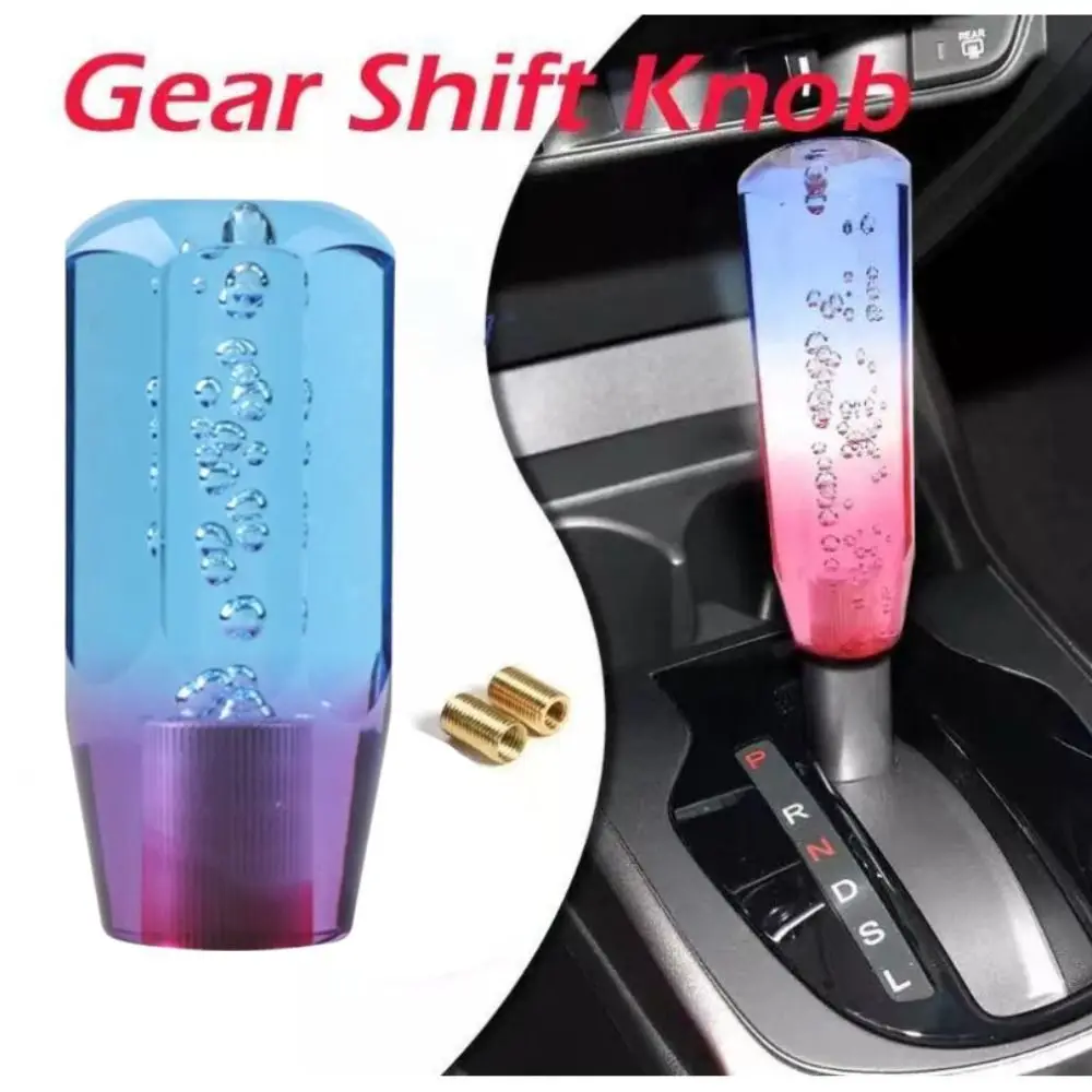 Transparent Bubble Gear Shift Knob Crystal Transparent Bubble Design Transmission Shifter Crystal Style 10CM Universal Shifter