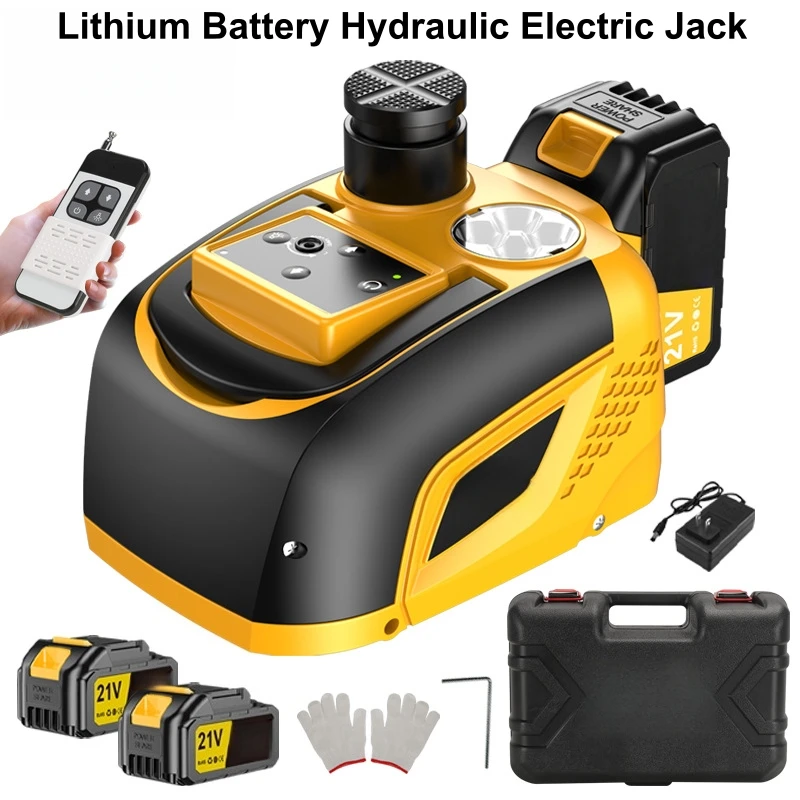 Electric Hydraulic Jack 21v Lithium Battery Car Vehicle Emergency Rescue Tool Cric Électrique Voiture 전동자키 유압리프트Car Jack Lifting