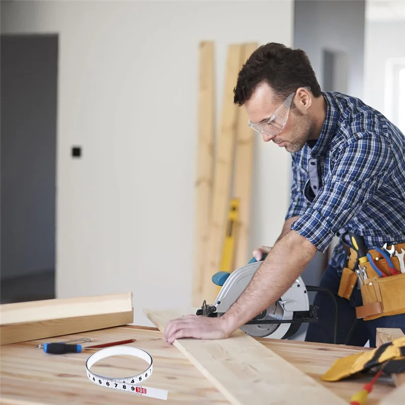 

DHDL 3-Piece Self-Adhesive Tape Measure, 39Inch Left And Right Metal Metric Tape Measure, 78Inch Center To Side Reading Tape