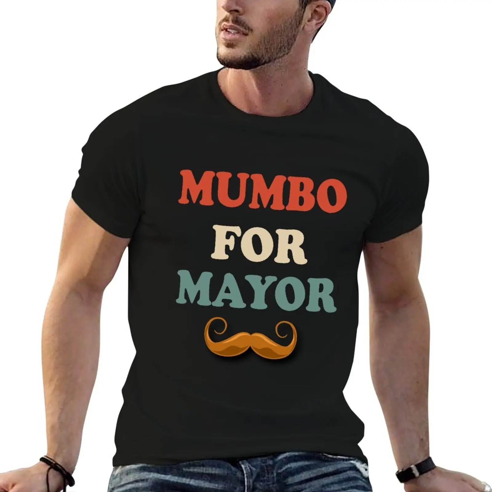 Mumbo For Mayor T-Shirt man t shirts cotton t shirts cotton 100% t shirts for man graphic tees T-shirt