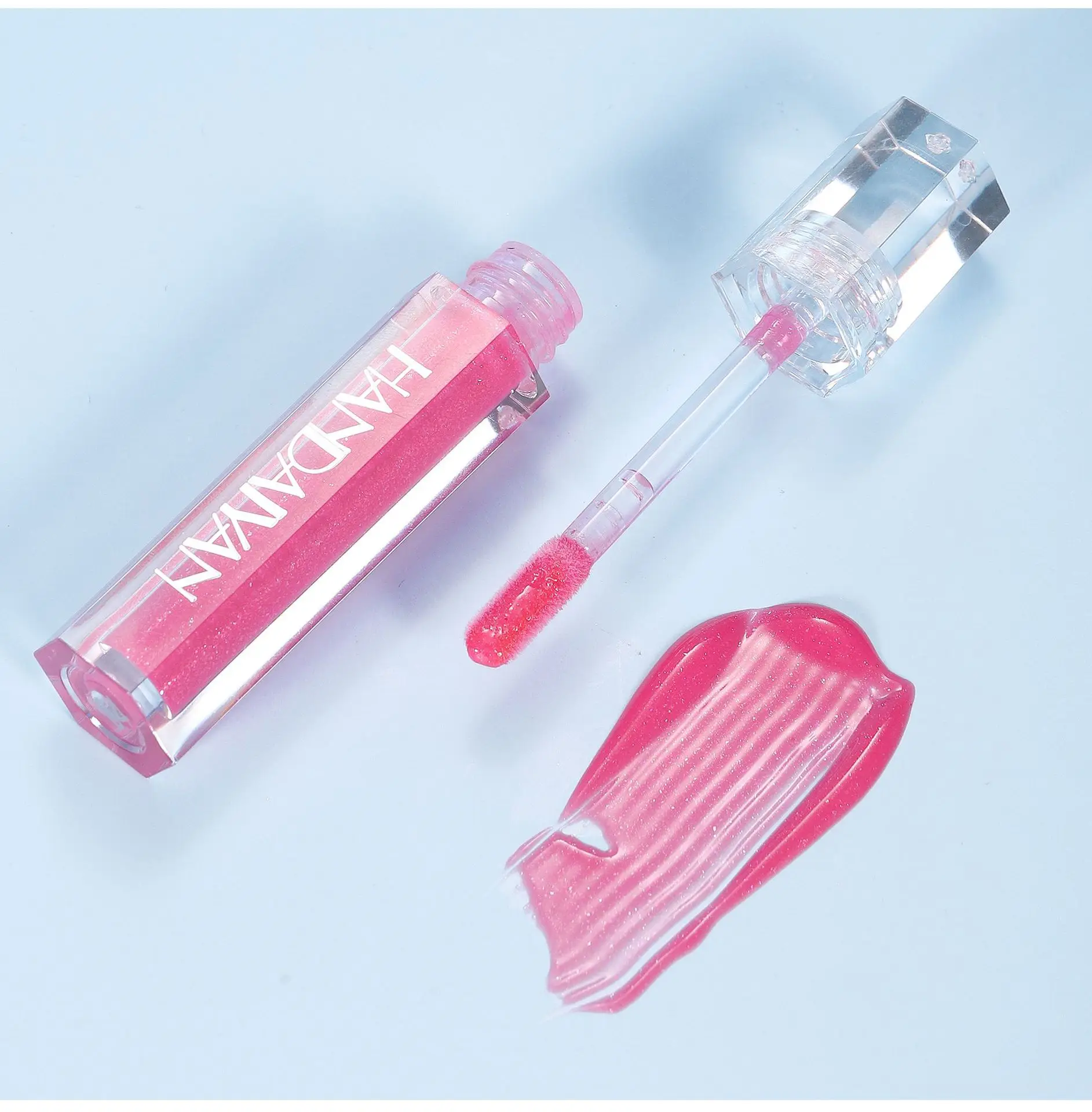 Lucidalabbra luccicante con glitter fini, formula idratante e non appiccicosa, rossetto perlato facile da applicare per labbra scintillanti e succulente