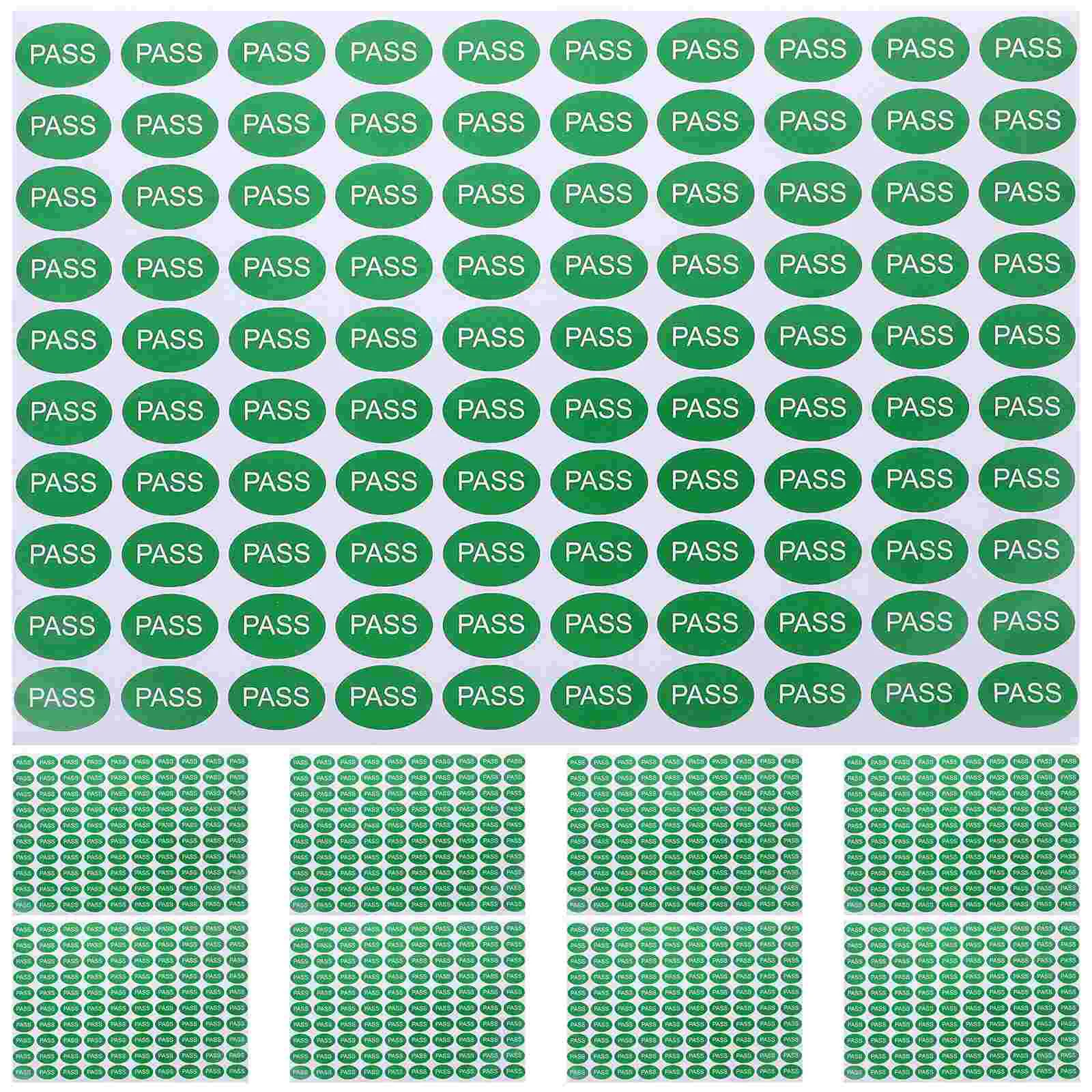 2000Pcs QC Passed Stickers QC Check Stickers QC Passed Tag Stickers Adhesive Warehouse Tested Labels