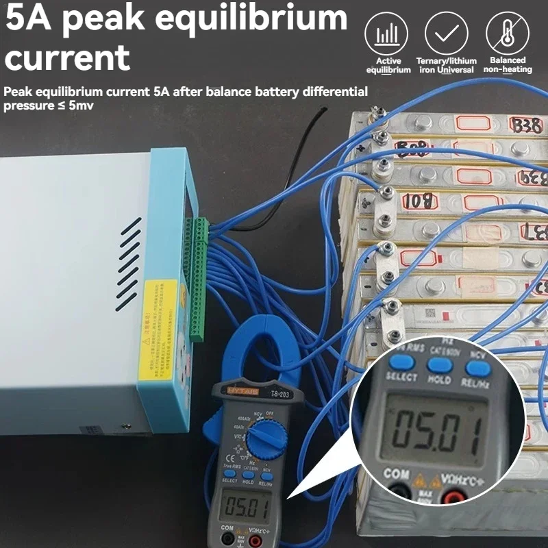 A New 2-24 Series 5A Lithium Battery Liquid Crystal Display Active Equalizer Voltage Difference Balance Capacity Restorer 5624