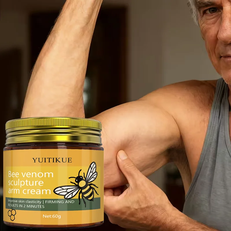 

YUITIKUE Bee Venom Sculpture Arm Cream 60g - 2 Min Firming, Improves Elasticity & Moisturizes, for Tight Slim Arms
