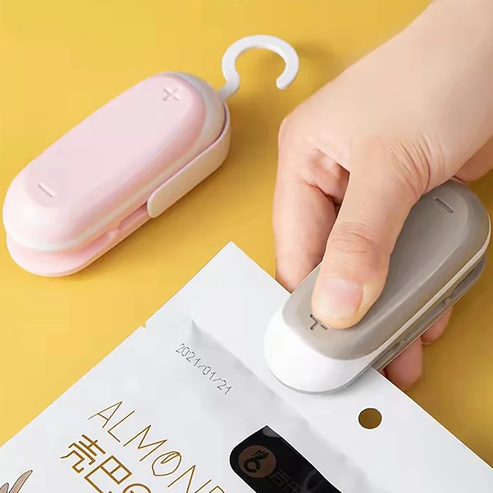 Portable Mini Heat Sealing Machine, Portable Food And Fruit Preservation Sealing Clip, Hand Pressure Sealing Clip, Kitchen Tool