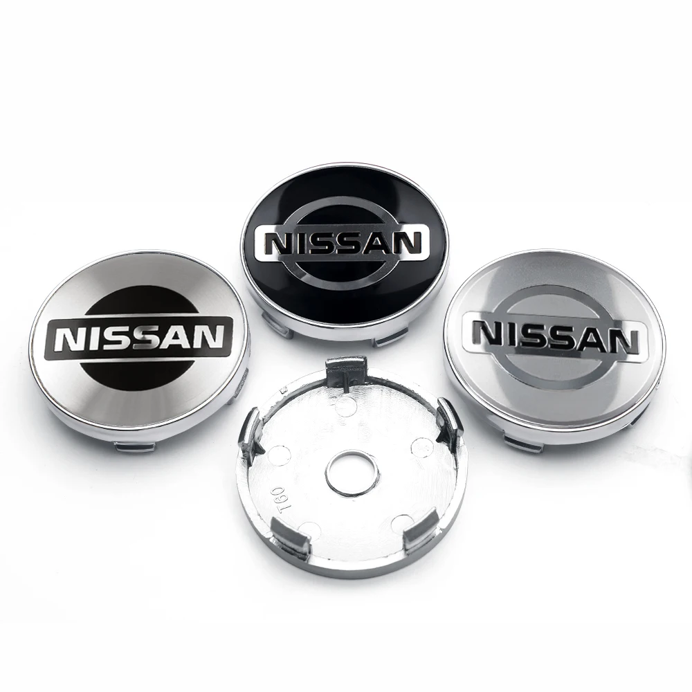 4PCS 56mm/60mm Car Wheel Center Hub Caps Tire Rim Covers Car Accessori For Nissan Nismo X-Trail Almera Qashqai Note Leaf Teana