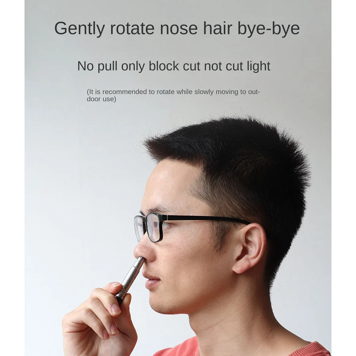 B47B-2 PC Manual Nose Hair Trimmer Nostril Shaving Cleaners Portable Nose Hair Trimmer Small Size Safe And Portable