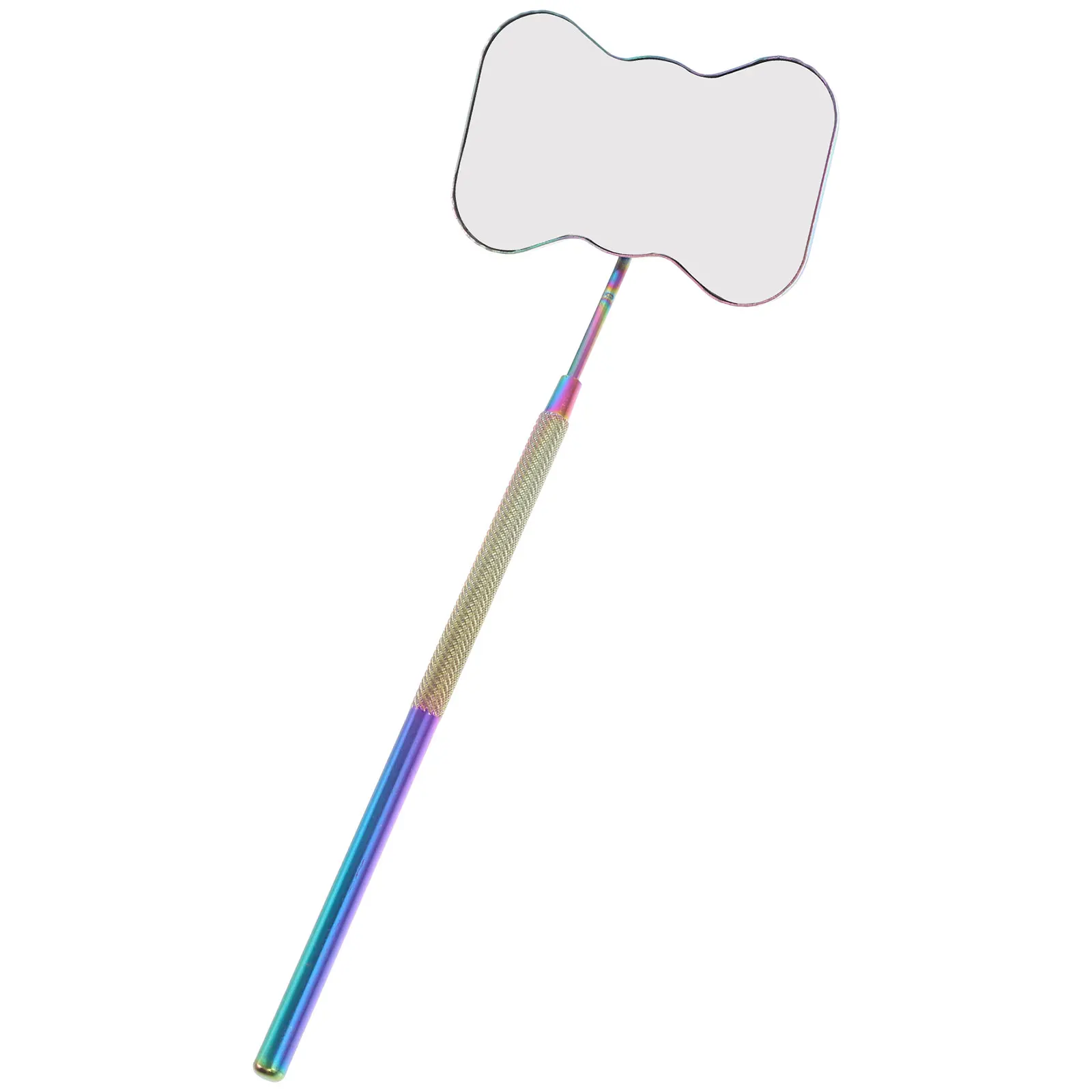 Accessoires d'extension de miroir de cils Anti-buée, papillon portatif en acier inoxydable pour le maquillage