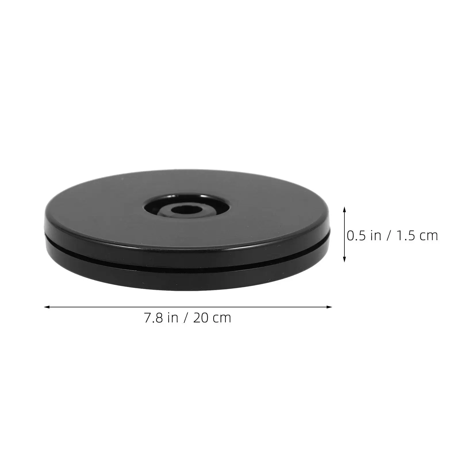 Rotating Table Turntable 7.86 Black 360 Degree Swivel Base Display Stand Restaurant Dining Cake Serving Tray Cake Spinner Stand