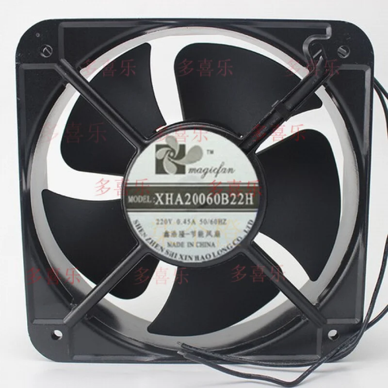 

ZMZM 1 PCS for magicfan Fan XHA20060B22H AC 220V 0.45A 20060 20 cm 2 wire Aluminum frame