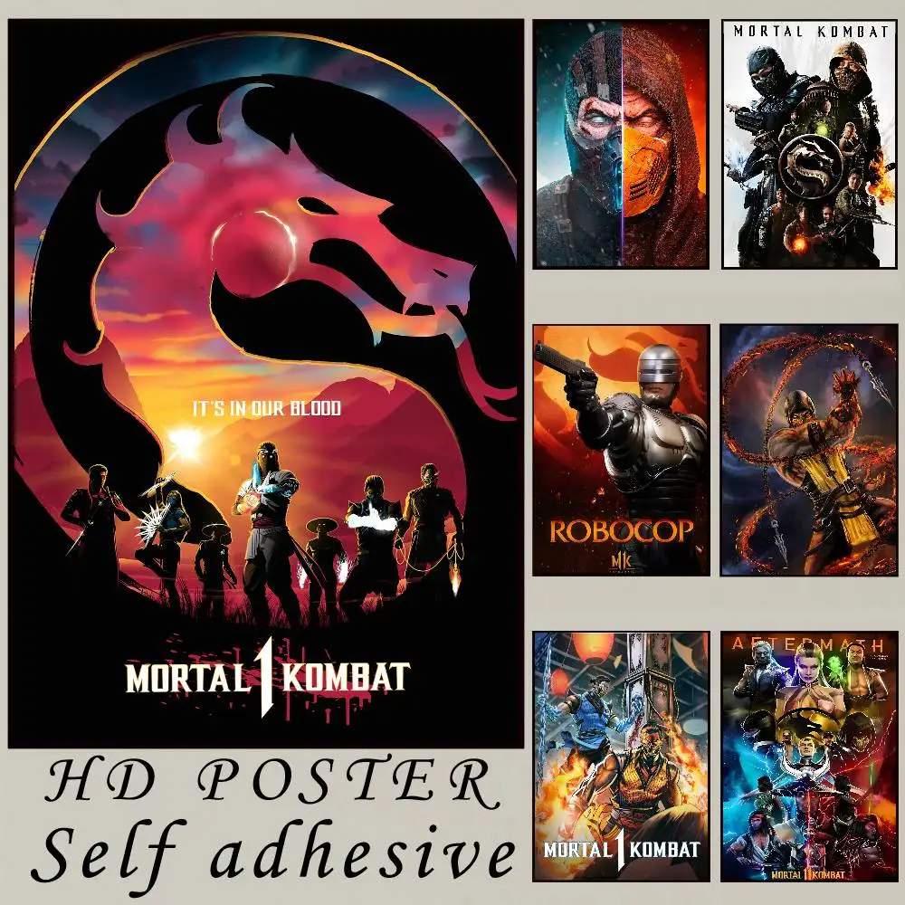 

Game M-Mortal Kombat Poster HD art Poster, room, home, bar, cafe decoration printing wall poster