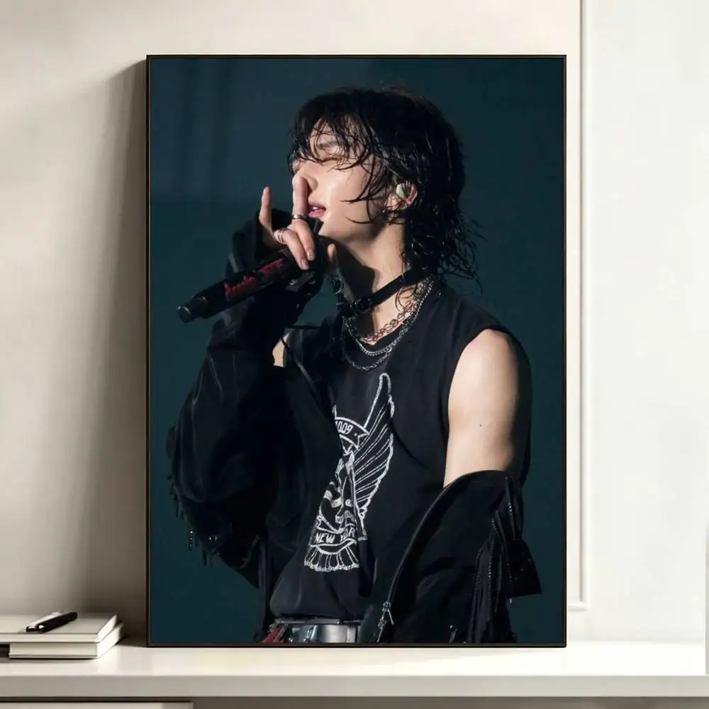 K-pop Hyunjin-nn  Poster High Quality Dorm Living Room Aesthetic Wall Decoration Painting Stickers Gift - view 3