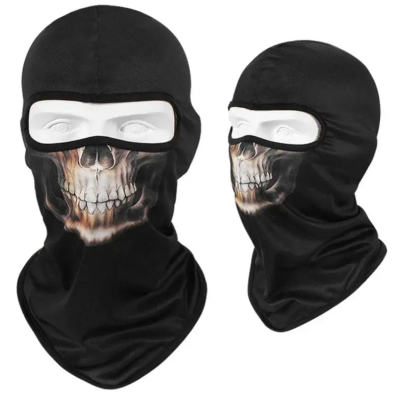 3D Skull Mask Balaclava Cap Breathable Motorcycle Riding Full Face Scarf Outdoor Men Head Cover Cycling Headgear Neck Gaiter Hat - Image 25