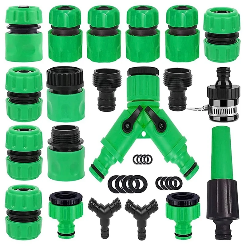 

JFBL Hot Garden Hose Fitting Set Retractable Hose Fitting Adapter Outdoor Garden Quick Connect Repair Pipe Fitting Garden