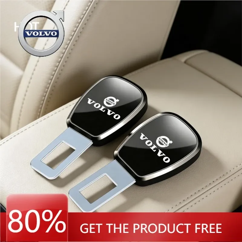 

2026 Hot For VOLVO 2024New Zinc Alloy Car Seat Belt Extender Fork Head Adjustment For Volvo XC60 S60 V40 V50 V60 S80 S40 C30 AWD