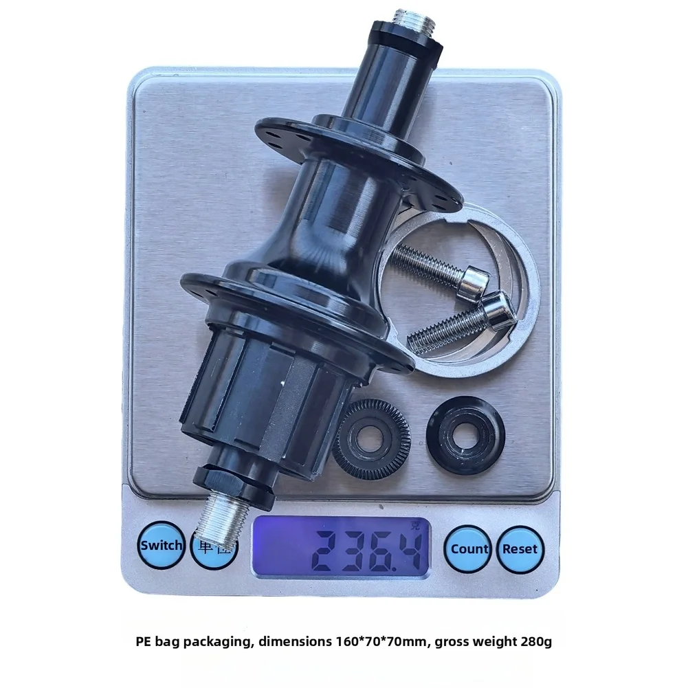 Aluminum Alloy 20H Rear Hub 4 Bearings 112mm O.L.D For Brompton 3Sixt Folding Bike 5 6 7 Speed Cassette Freehub view 4