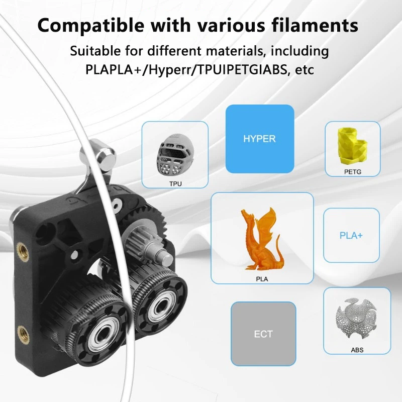 Upgrade EXtruder Gear Kit For Creality K2 Plus All Metal Filament Drive Gear Extruder Nickel Plated DLC Coating 3D Printer Part