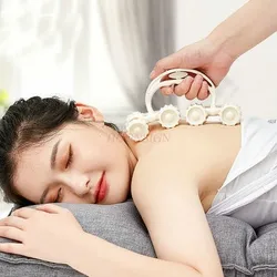 Lunar rover roller massager shoulder neck magnetic manual health care kneading instrument leg meridian dredging