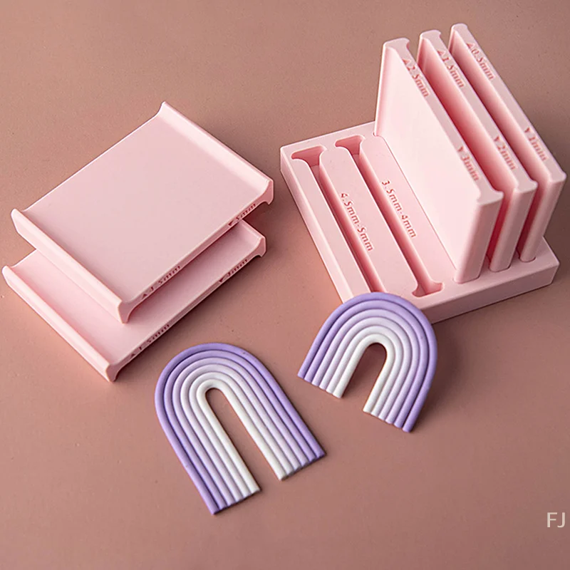 [YU] 0,5–5 mm weiche Tonstreifen-Rollformen, DIY handgerollter Tonstreifen, gewebte Ohrringe, Armbänder, Anhänger, Herstellung von Polymer-Ton-Werkzeugen