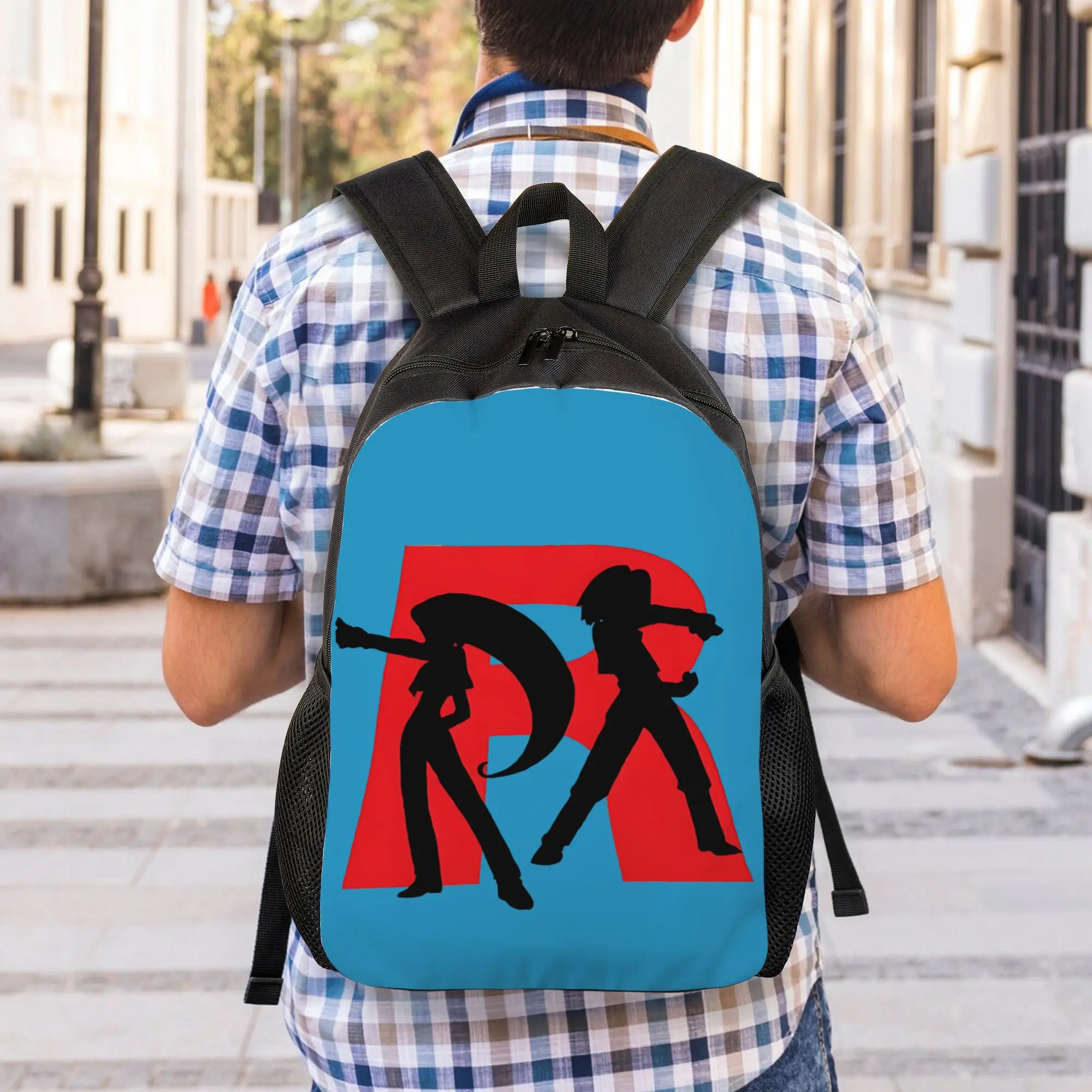 

Back to school season Team Rocket Line Knapsack Pokemon Female Harajuku Design Backpack