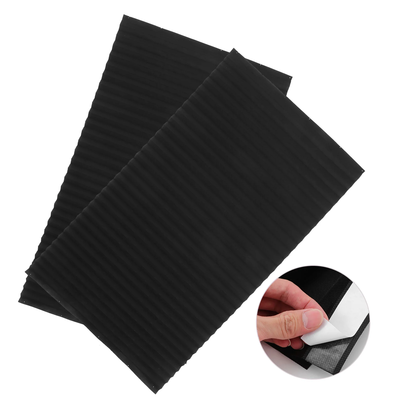 

1 set Self Adhesive Sunshade Blinds 90x180cm Black Pleated Window Shades UV Privacy Curtains Bedroom Bathroom