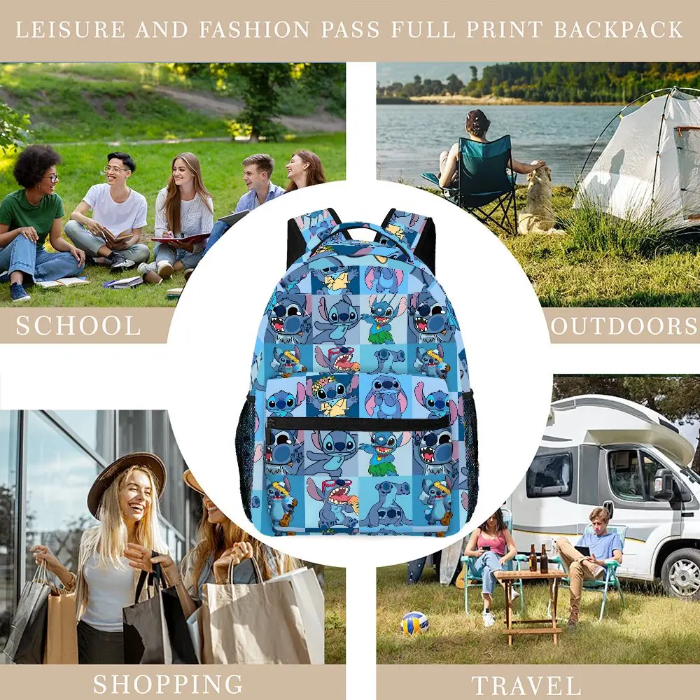 حقيبة ظهر ديزني ستيتش، حقيبة كاجوال، سعة كبيرة، هدية عالية الجودة، للاستخدام اليومي الشخصي