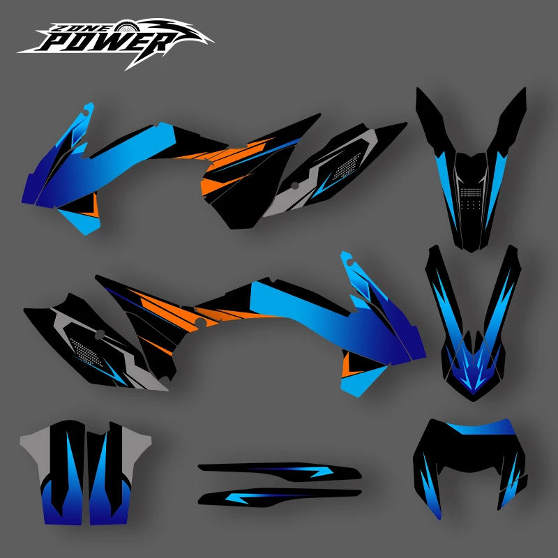Powerzone Graphics For KTM 2013 2014 2015 SXF SX 2014 2015 2016 EXC EXC-F Decals Stickers Motorcycle Background Custom 09 image 3