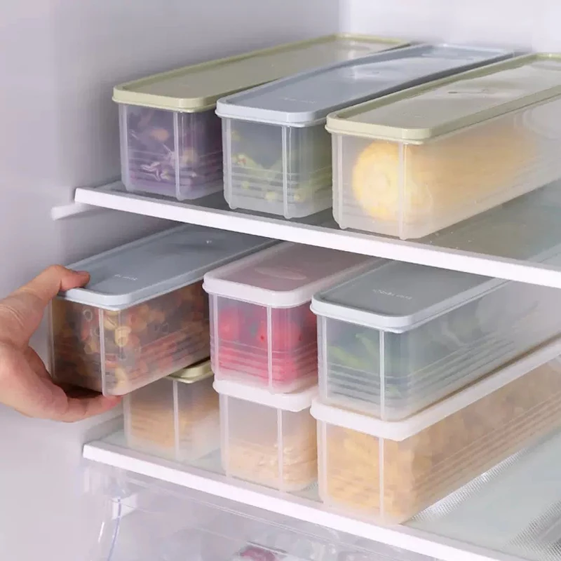 Noodle Storage Box With Sealed Cover Kitchen Noodle Spaghetti Container Cereal Preservation Storage Box Refrigerator Storage Box