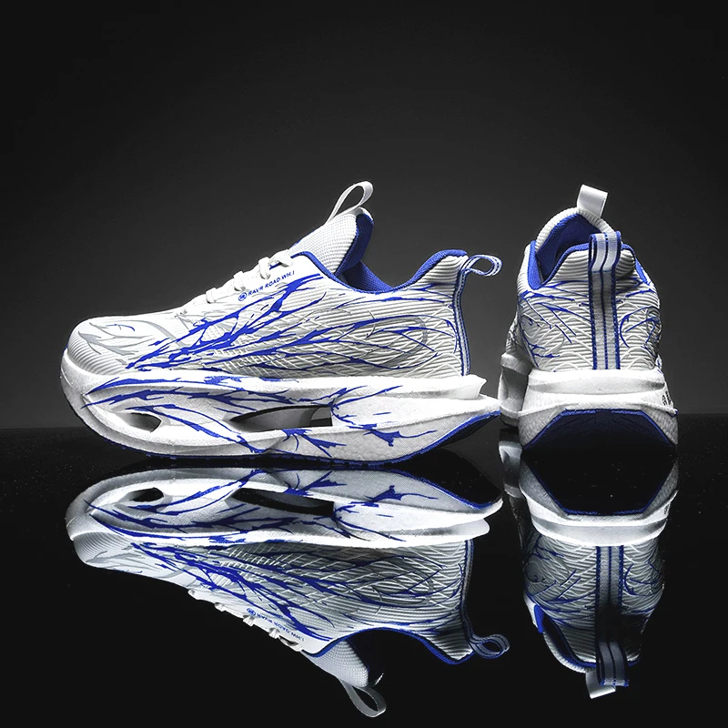 Herren-Sneaker mit Carbonplatte, Laufschuhe, leichte, atmungsaktive, stoßdämpfende Tennis-, Sport- und Marathon-Schuhe für das Training – Detail 2